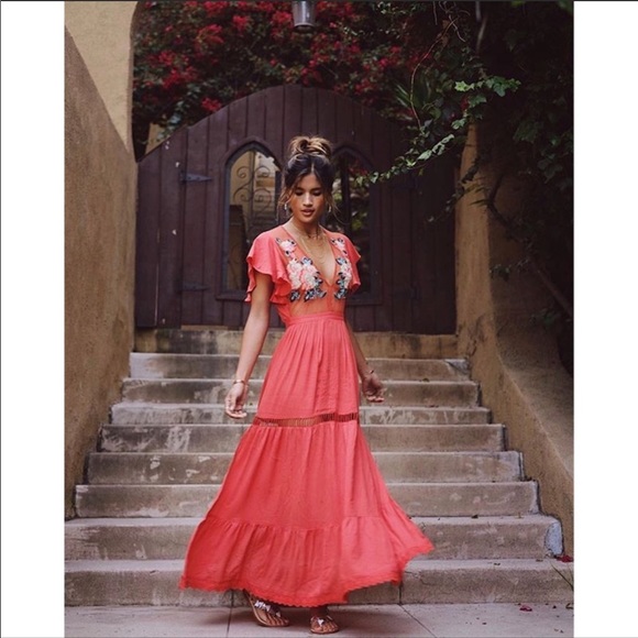 Cleobella Dresses & Skirts - Cleobella Maxi Dress Orange Size Small